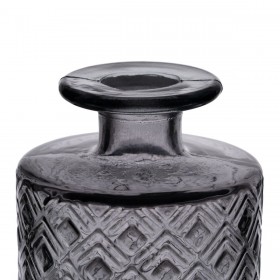 Vaso Grigio vetro riciclato 9 x 9 x 16 cm