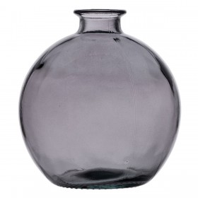 Vaso Grigio vetro riciclato 16 x 16 x 18 cm