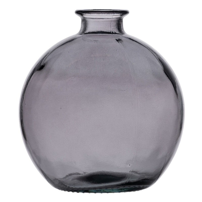 Vaso Grigio vetro riciclato 16 x 16 x 18 cm