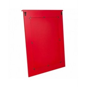 Specchio da parete Alexandra House Living Rosso 3 x 90 x 70 cm Rettangolare