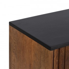 Credenza ABNER Marrone Nero 160 x 40 x 75 cm