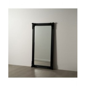 Specchio da parete Nero 105 x 195 x 7 cm