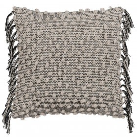 Cuscino Cotone Nero Beige 45 x 45 cm