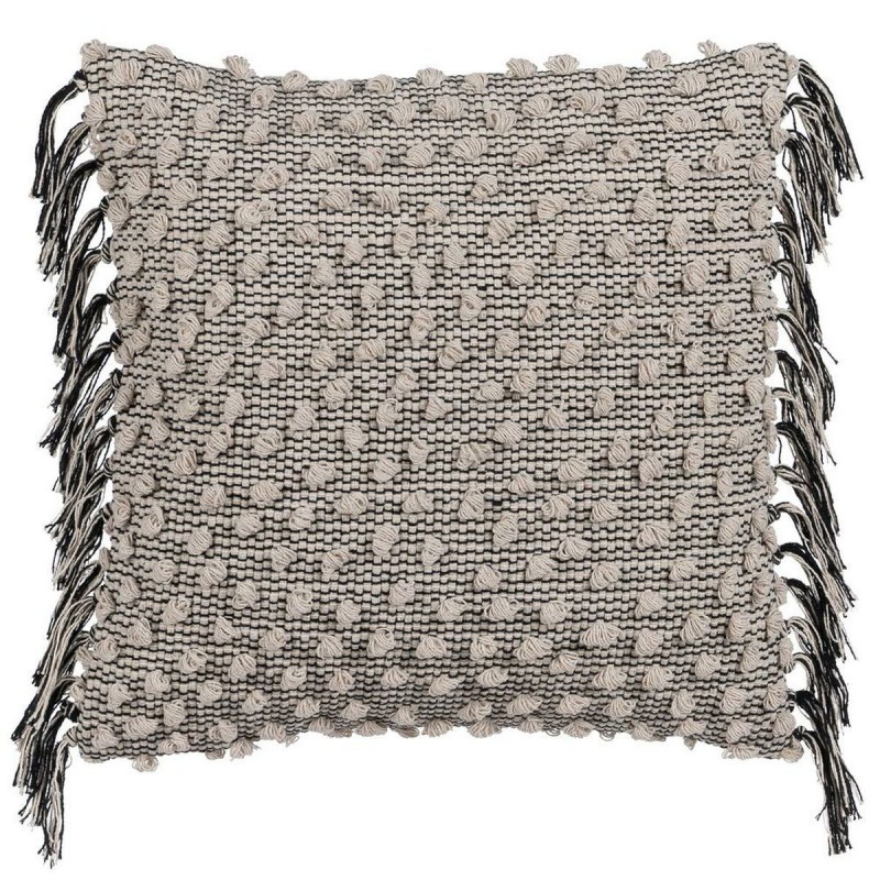 Cuscino Cotone Nero Beige 45 x 45 cm