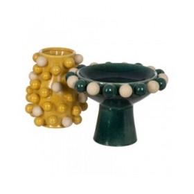 Centrotavola Bianco Verde Ceramica