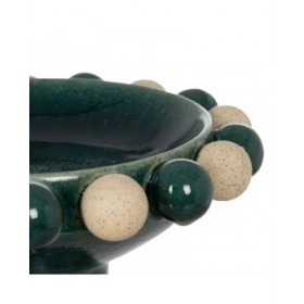 Centrotavola Bianco Verde Ceramica