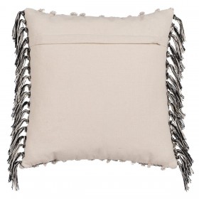 Cuscino Cotone Nero Beige 45 x 45 cm