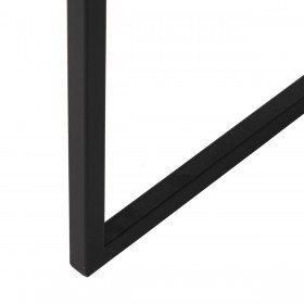 Tavolino Aggiuntivo Nero Ferro Specchio 59 x 59 x 67,5 cm