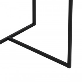 Tavolino Aggiuntivo Nero Ferro Specchio 59 x 59 x 67,5 cm