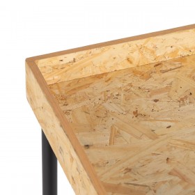 Console Nero Naturale Legno Ferro Legno MDF 98 x 32 x 80,5 cm