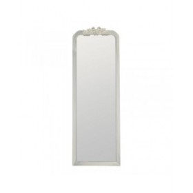 Specchio da terra Bianco Cristallo Legno di paulownia 60 x 180 x 4 cm