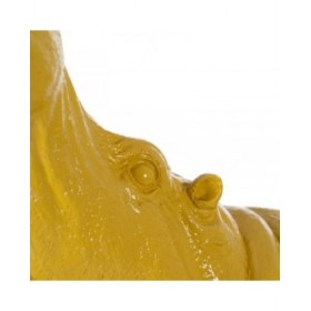 Statua Decorativa Giallo Ippopotamo 66 x 25,5 x 51 cm