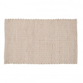 Tappeto Bianco Naturale 70 % cotone 30 % Juta 160 x 230 cm