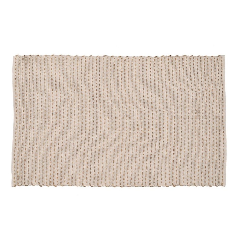 Tappeto Bianco Naturale 70 % cotone 30 % Juta 160 x 230 cm
