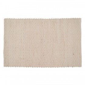 Tappeto Bianco Naturale 70 % cotone 30 % Juta 200 x 290 cm