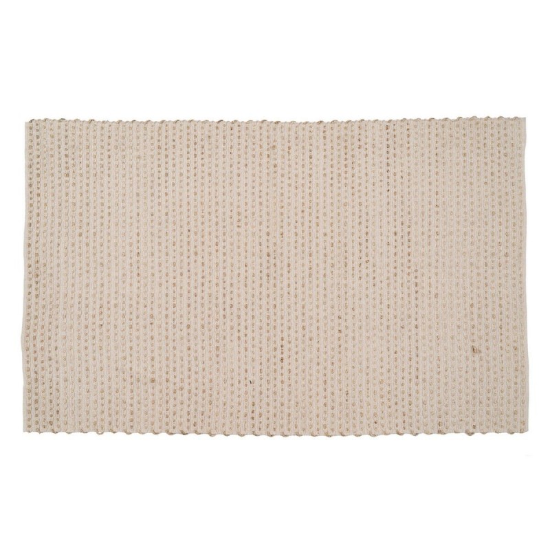 Tappeto Bianco Naturale 70 % cotone 30 % Juta 200 x 290 cm