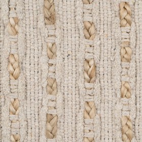 Tappeto Bianco Naturale 70 % cotone 30 % Juta 200 x 290 cm