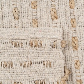 Tappeto Bianco Naturale 70 % cotone 30 % Juta 200 x 290 cm