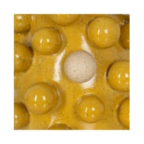Vaso Giallo Bianco Ceramica 21 x 21 x 26 cm