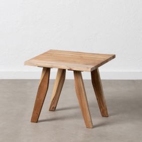 Tavolino Aggiuntivo Naturale Ferro Legno di acacia 50 x 50 x 46 cm