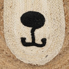 Tappeto Orso Beige Naturale 100 % Juta 100 x 100 cm