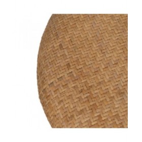 Puff RATÁN Naturale Rattan 40 x 40 x 46 cm (2 Unità)