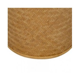 Puff RATÁN Naturale Rattan 40 x 40 x 46 cm (2 Unità)