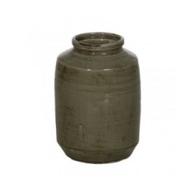 Vaso Verde Ceramica 23,5 x 23,5 x 30 cm