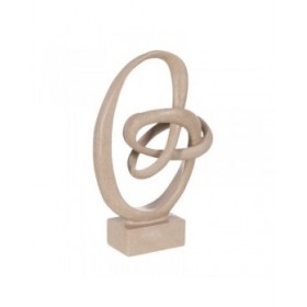 Statua Decorativa Beige Astratto 29 x 13,5 x 42 cm