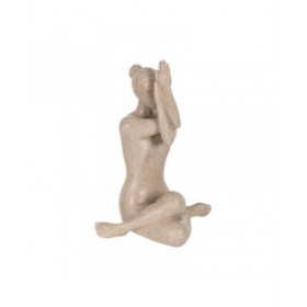 Statua Decorativa Beige Yoga 17,7 x 13,5 x 24,5 cm