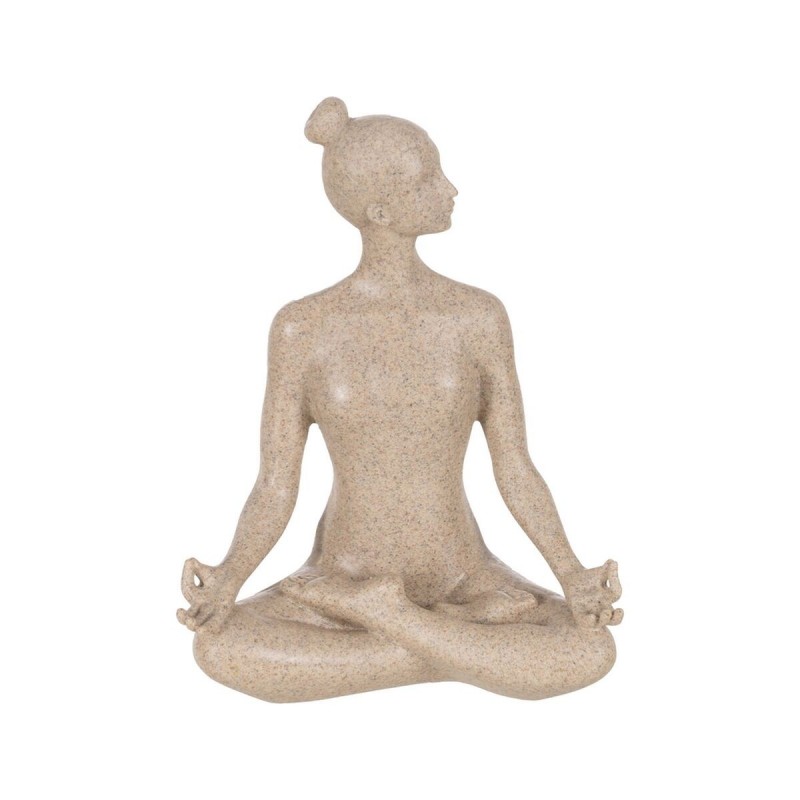Statua Decorativa Beige Yoga 17,5 x 10,5 x 22,5 cm