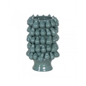 Vaso Azzurro Ceramica 26,7 x 26,7 x 40 cm