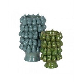 Vaso Azzurro Ceramica 26,7 x 26,7 x 40 cm