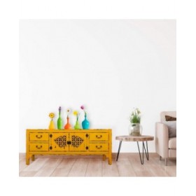 Cassettiera multiuso Alexandra House Living Giallo Legno di abete Legno MDF 40 x 50 x 120 cm
