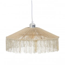 Lampadario Beige Carta Ferro 220-240 V 41 x 41 x 17 cm