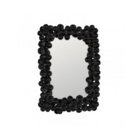 Specchio da parete Nero 82 x 7 x 113 cm