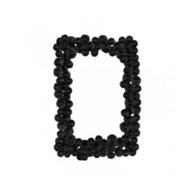 Specchio da parete Nero 82 x 7 x 113 cm