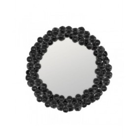 Specchio da parete Nero 103 x 7 x 103 cm