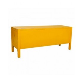 Cassettiera multiuso Alexandra House Living Giallo Legno di abete Legno MDF 40 x 50 x 120 cm