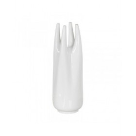 Vaso Bianco Ceramica 19,5 x 19,5 x 56 cm