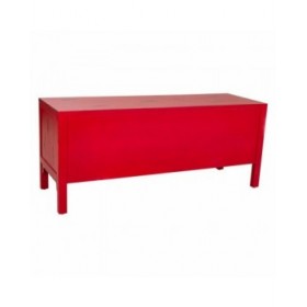 Cassettiera multiuso Alexandra House Living Rosso Legno di abete Legno MDF 40 x 50 x 120 cm