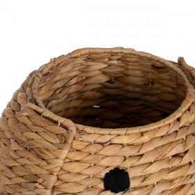 Cesto Cane Nero Beige Fibra naturale 27 x 27 x 19 cm