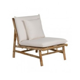 Poltrona da giardino Bianco Naturale 65 x 86 x 81 cm