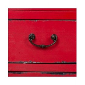 Cassettiera multiuso Alexandra House Living Rosso Legno di abete Legno MDF 40 x 50 x 120 cm