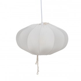 Lampadario Bianco Cotone 220-240 V 30 x 30 x 17,5 cm