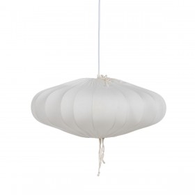 Lampadario Bianco Cotone 220-240 V 49,5 x 49,5 x 20 cm