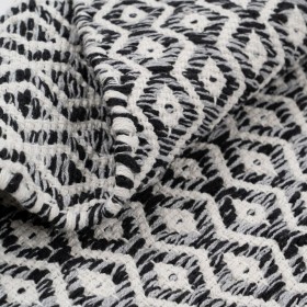 Tappeto Grigio 70 % cotone 30 % Poliestere 120 x 180 cm