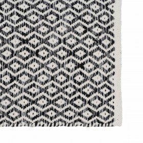 Tappeto Grigio 70 % cotone 30 % Poliestere 120 x 180 cm