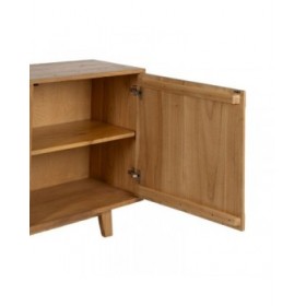 Credenza Naturale Legno 130 x 40 x 80 cm