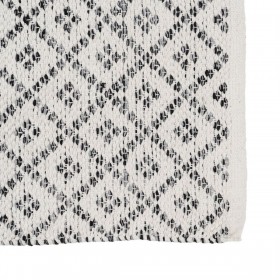 Tappeto Bianco Grigio 70 % cotone 30 % Poliestere 120 x 180 cm